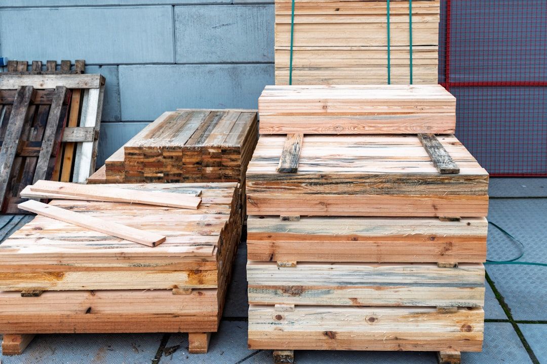 Export-grade wooden crates staged for dispatch